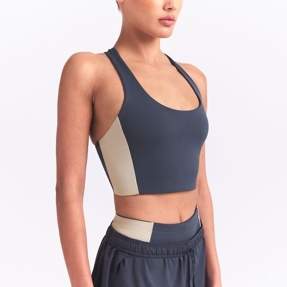 Nike Skims Matte Shine Mix Racerback ongline Bra Deep Royal Stone Medium